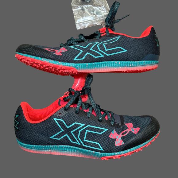 Under Armour Brigade XC Low Spiked Track Shoes Sz 8 NWOB 3022001-401 - Picture 2 of 9